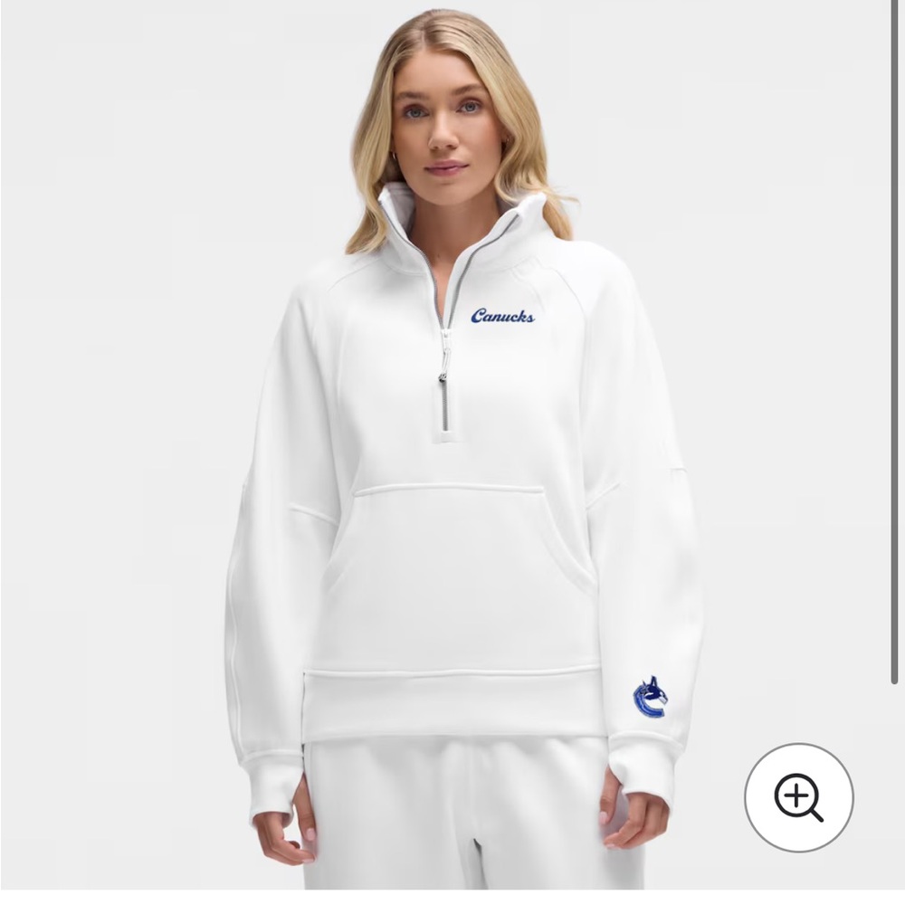 Lululemon x Fanatics Canucks Scuba Full length Half Zip